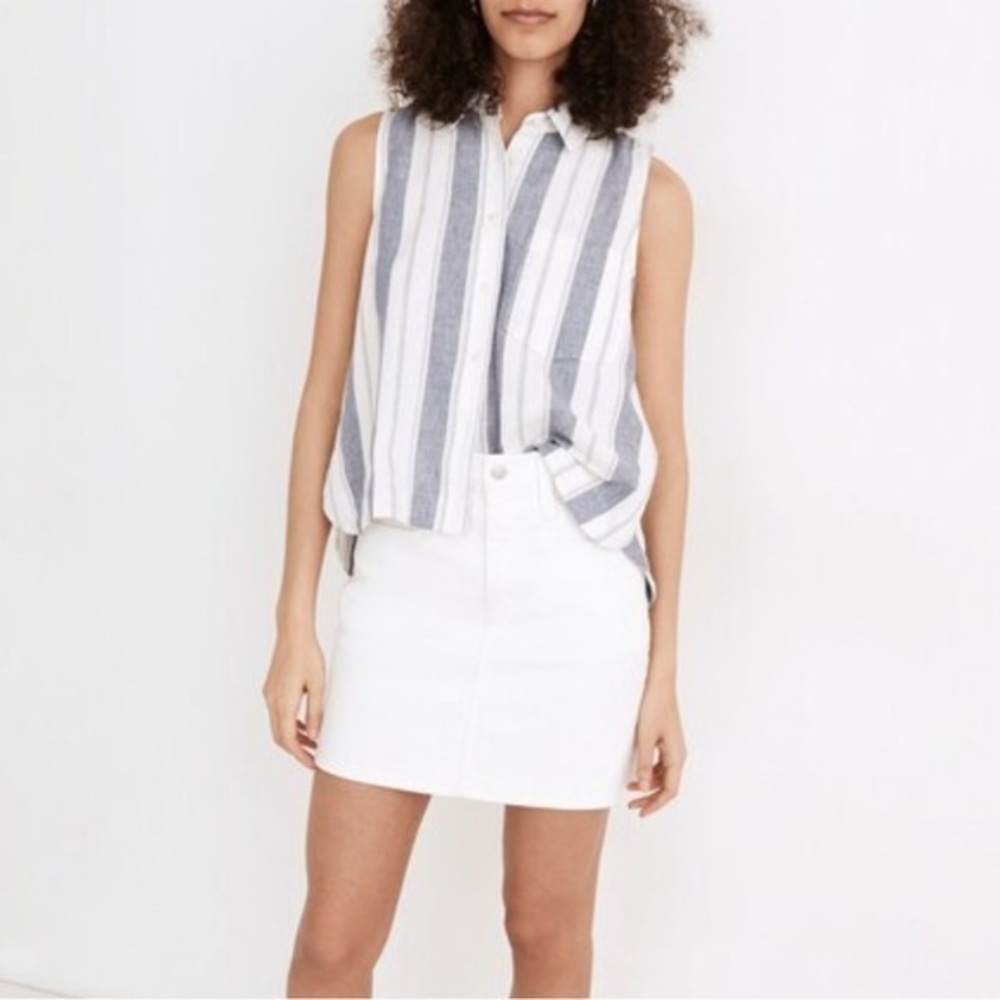 Madewell button down sleeveless blouse SIZE SMALL